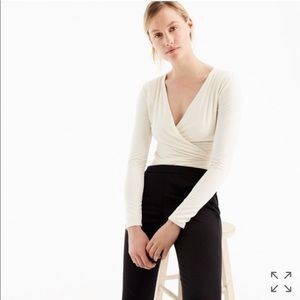 J.Crew wrap bodysuit - Cream